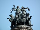 Statute on the Semperoper - Semper Opera House - Theater Square - Dresden - Germany