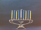 Menorah with Candles