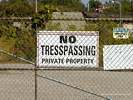 Sign: No Tresspassing - Private Property - Notice: Employees Only